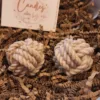 Knoop, kaars, koolzaadwas, cadeautje, duurzaam, giveaway