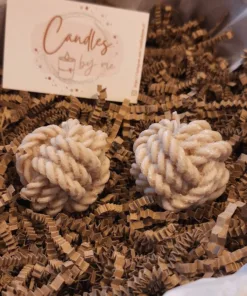 Knoop, kaars, koolzaadwas, cadeautje, duurzaam, giveaway