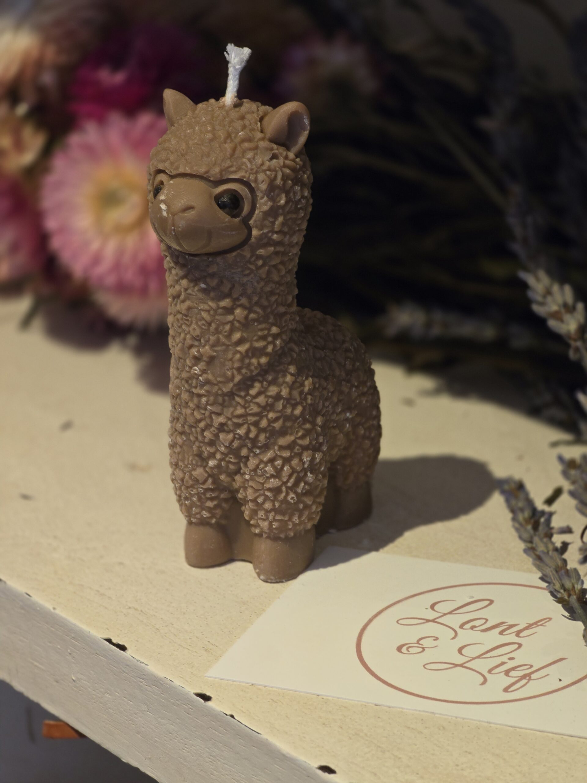Alpaca kaars - Afbeelding 2