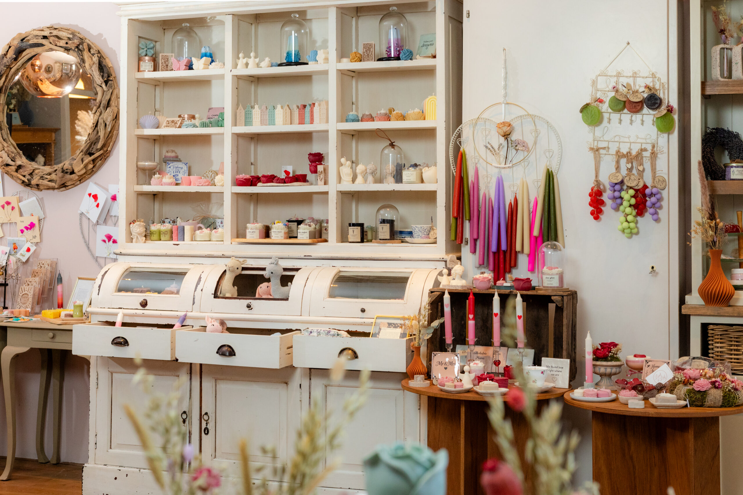 veel keuze handgemaakte koolzaadwas kaarsen